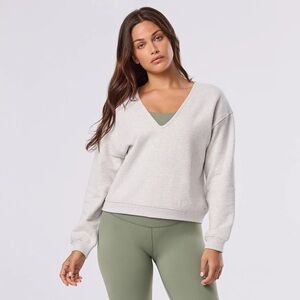 NWT Deep V-Neck Sweatshirt